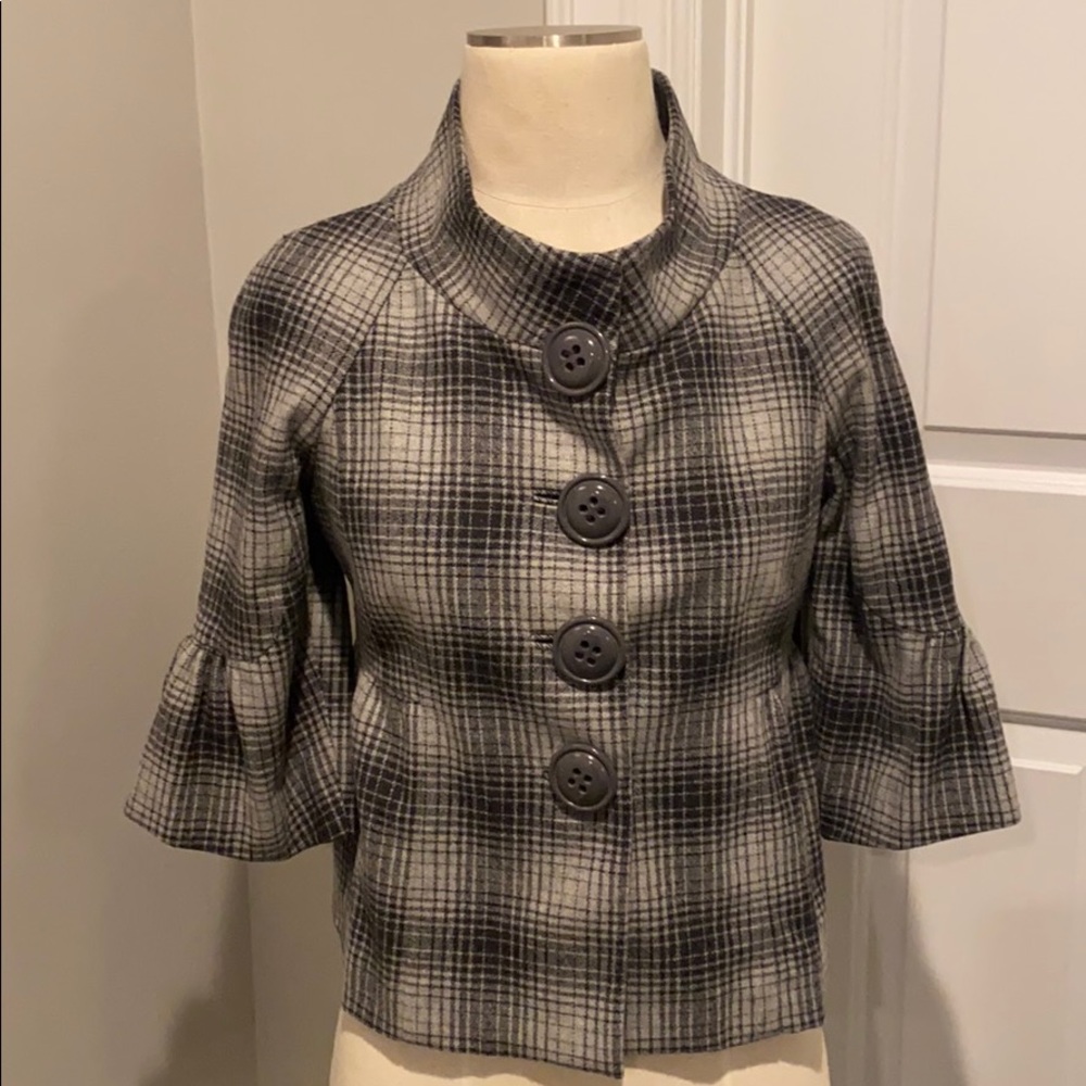 Cynthia Steffi plaid blazer